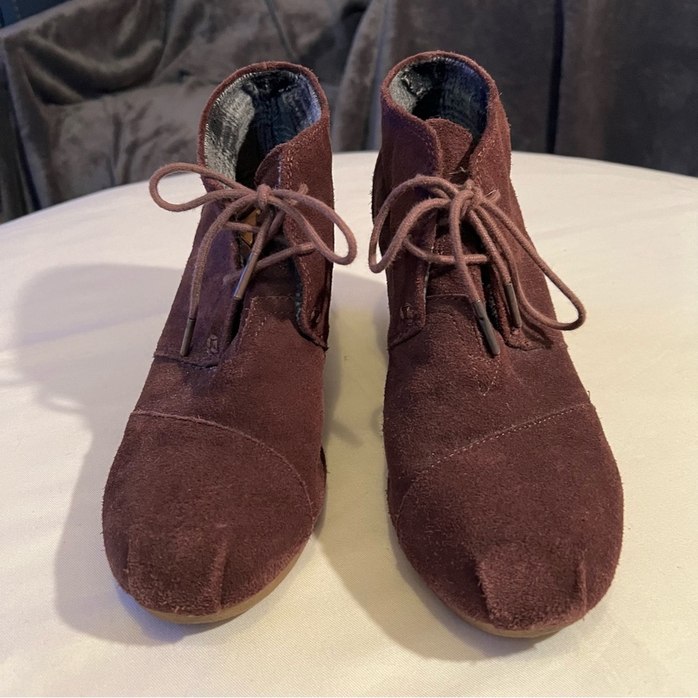 TOMS Brown Suede Ankle Boots